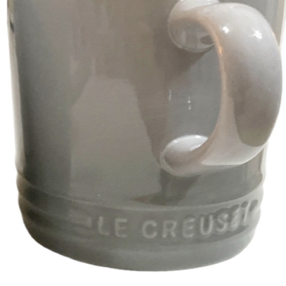 NEW LE CREUSET Set/2 MIST GREY Coffee Mugs - Picture 4 of 4